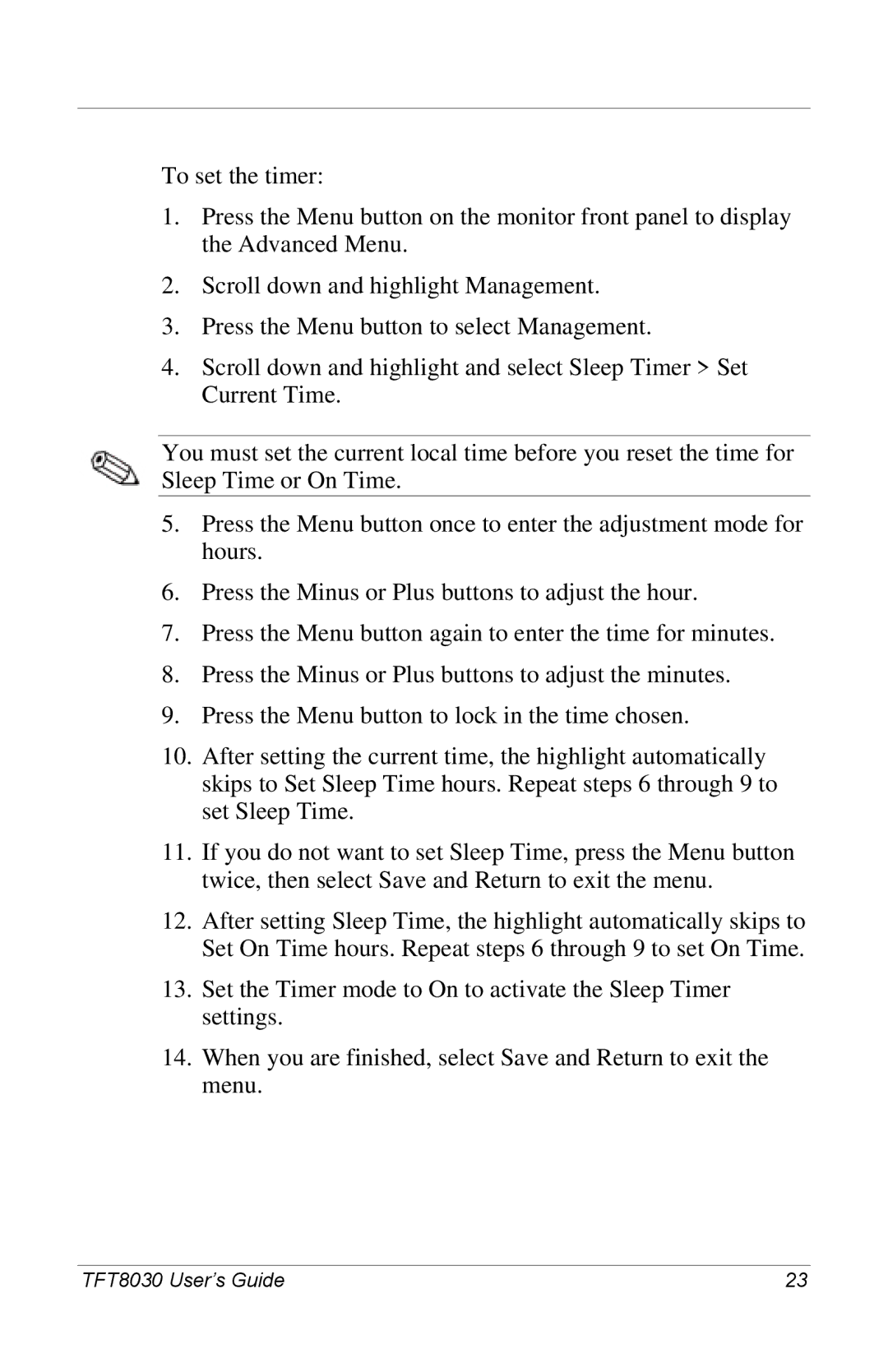 Compaq manual TFT8030 User’s Guide 