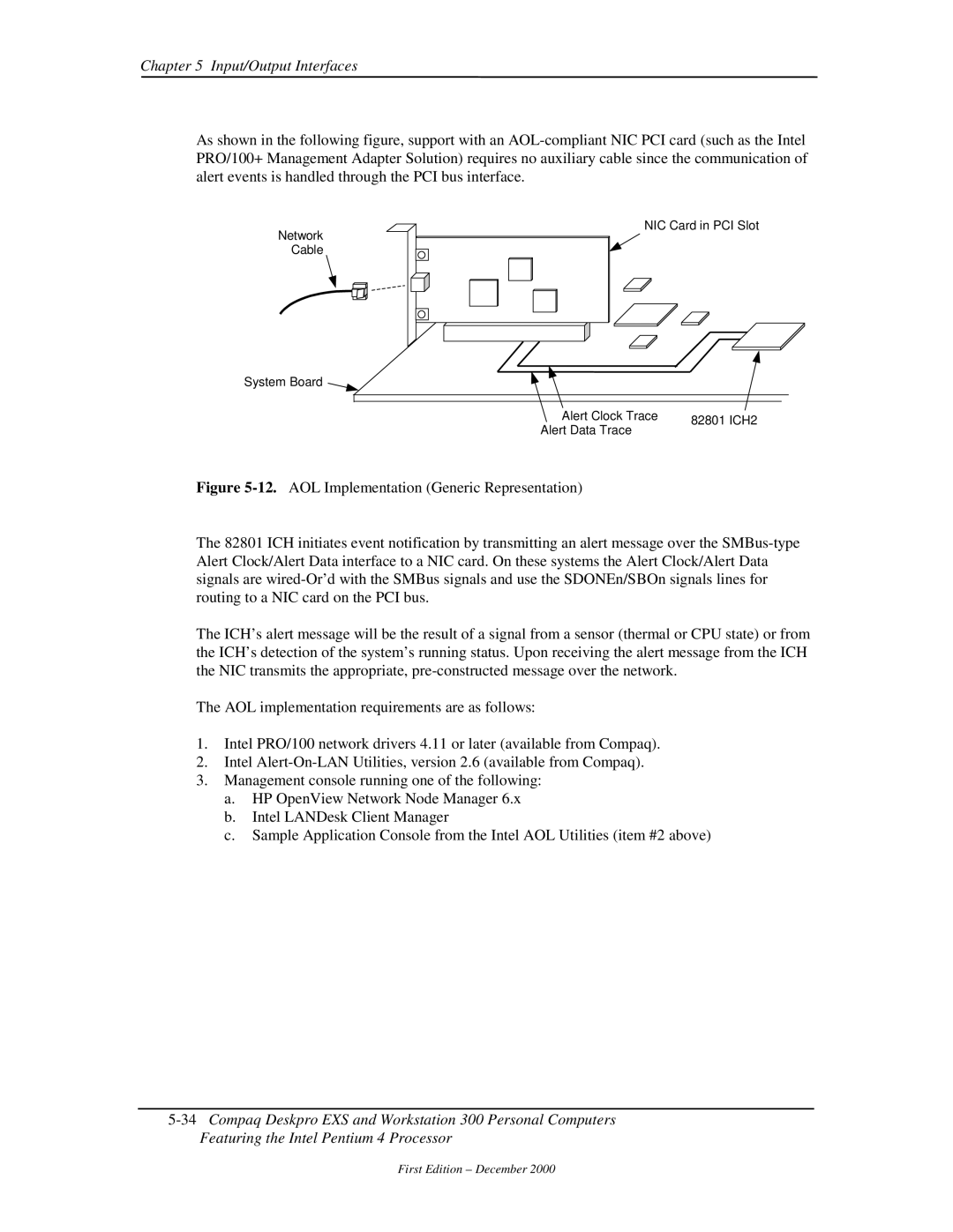 Compaq 850 manual Input/Output Interfaces 