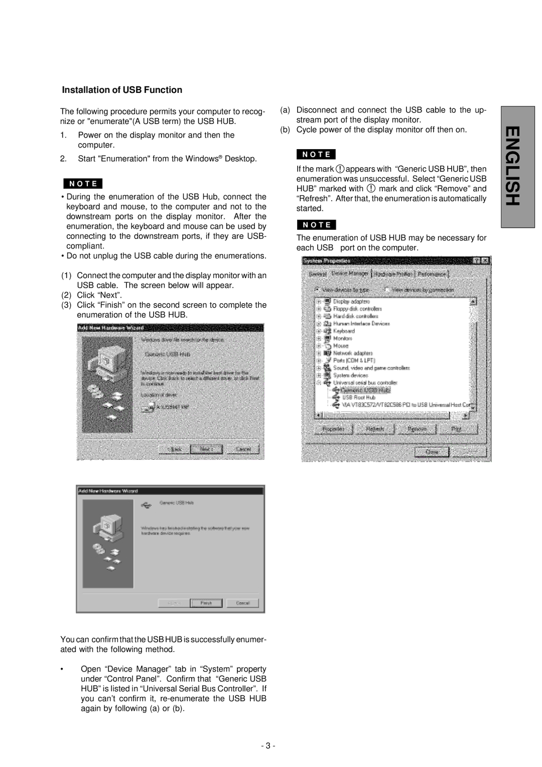 Compaq P710, 910, 1210 manual Installation of USB Function 