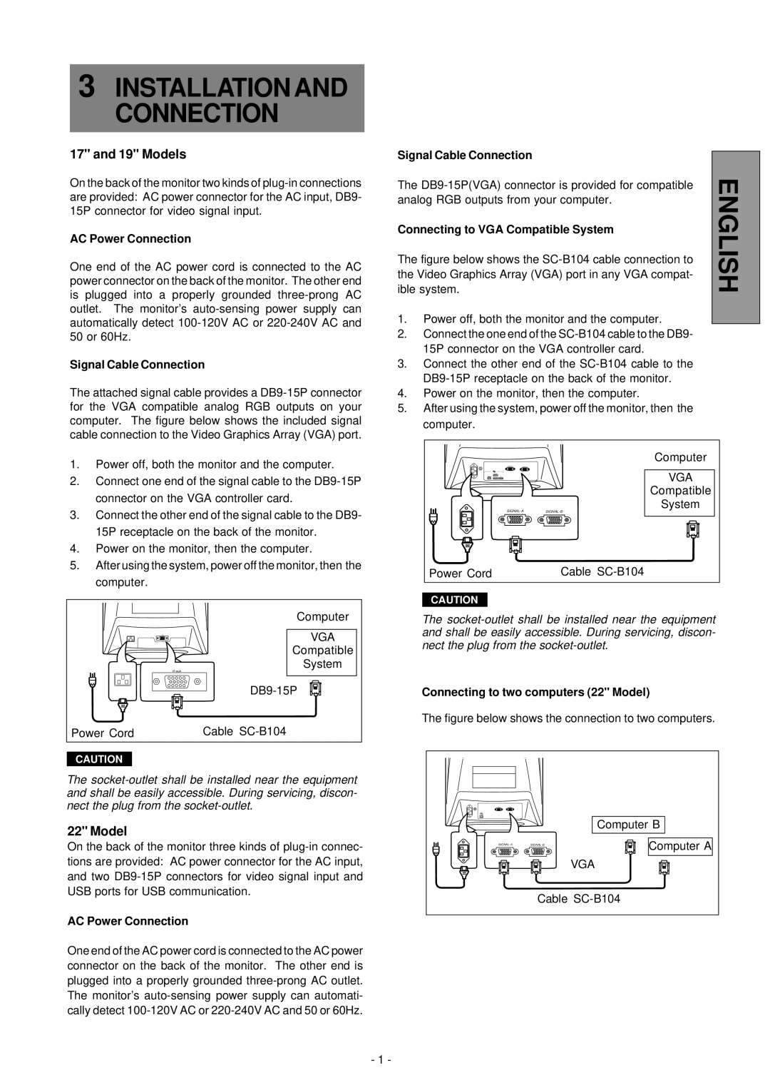 Compaq 910, 1210, P710 manual AC Power Connection, Signal Cable Connection, Vga, Connecting to VGA Compatible System 