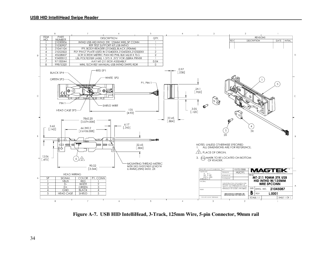 Compaq 99875320-5 manual USB HID IntelliHead Swipe Reader 