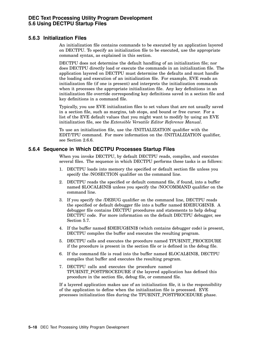 Compaq AA-PWCBD-TE manual Sequence in Which Dectpu Processes Startup Files 