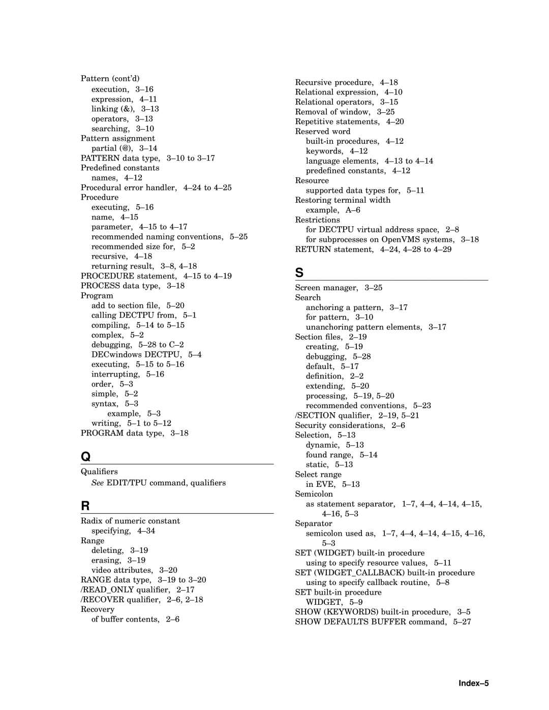 Compaq AA-PWCBD-TE manual Index-5 