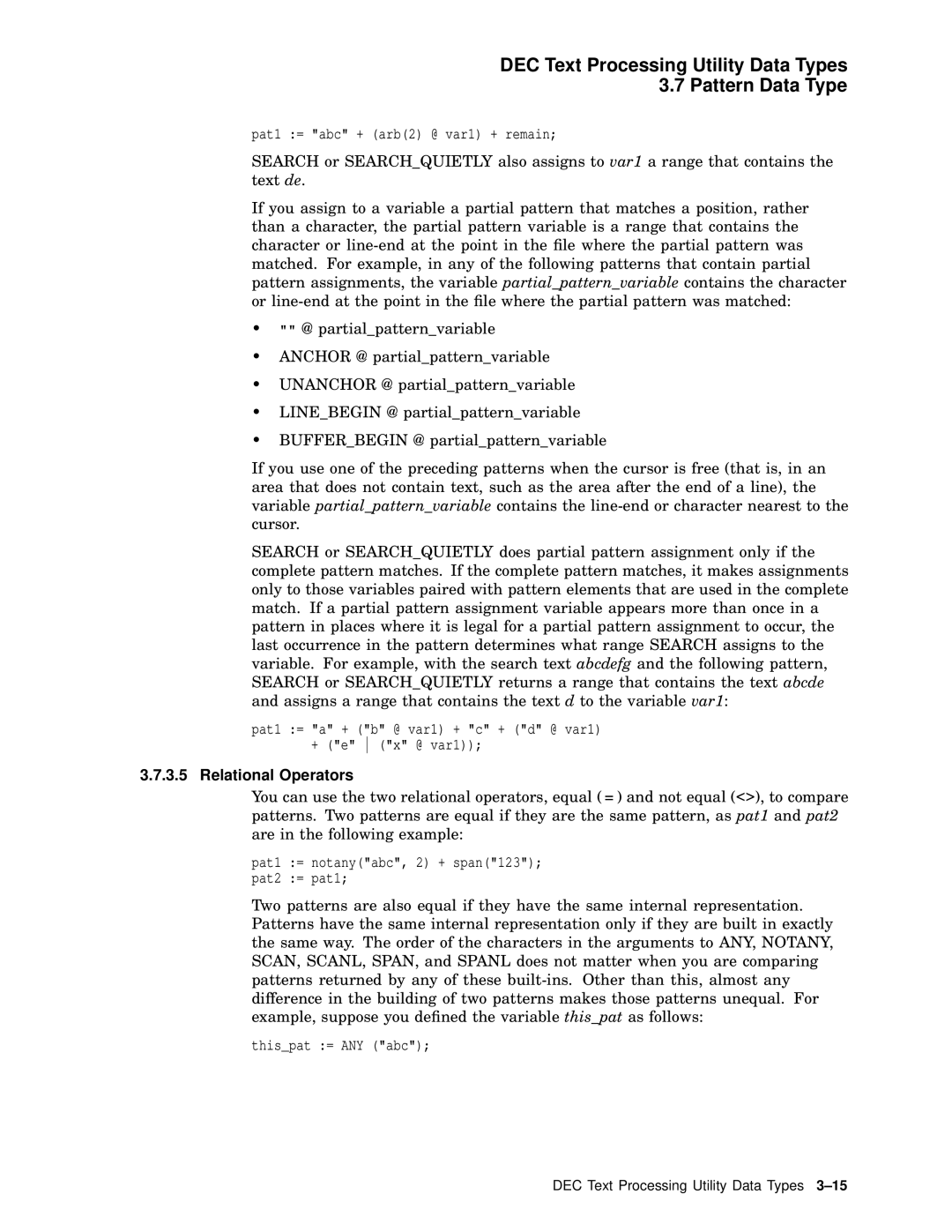 Compaq AA-PWCBD-TE manual Relational Operators 