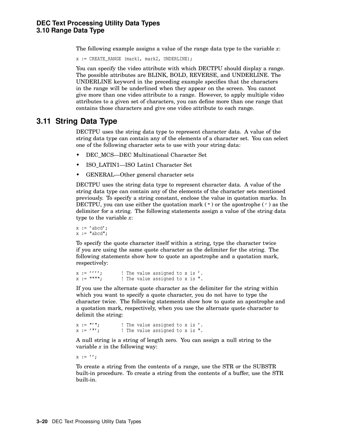 Compaq AA-PWCBD-TE manual String Data Type 