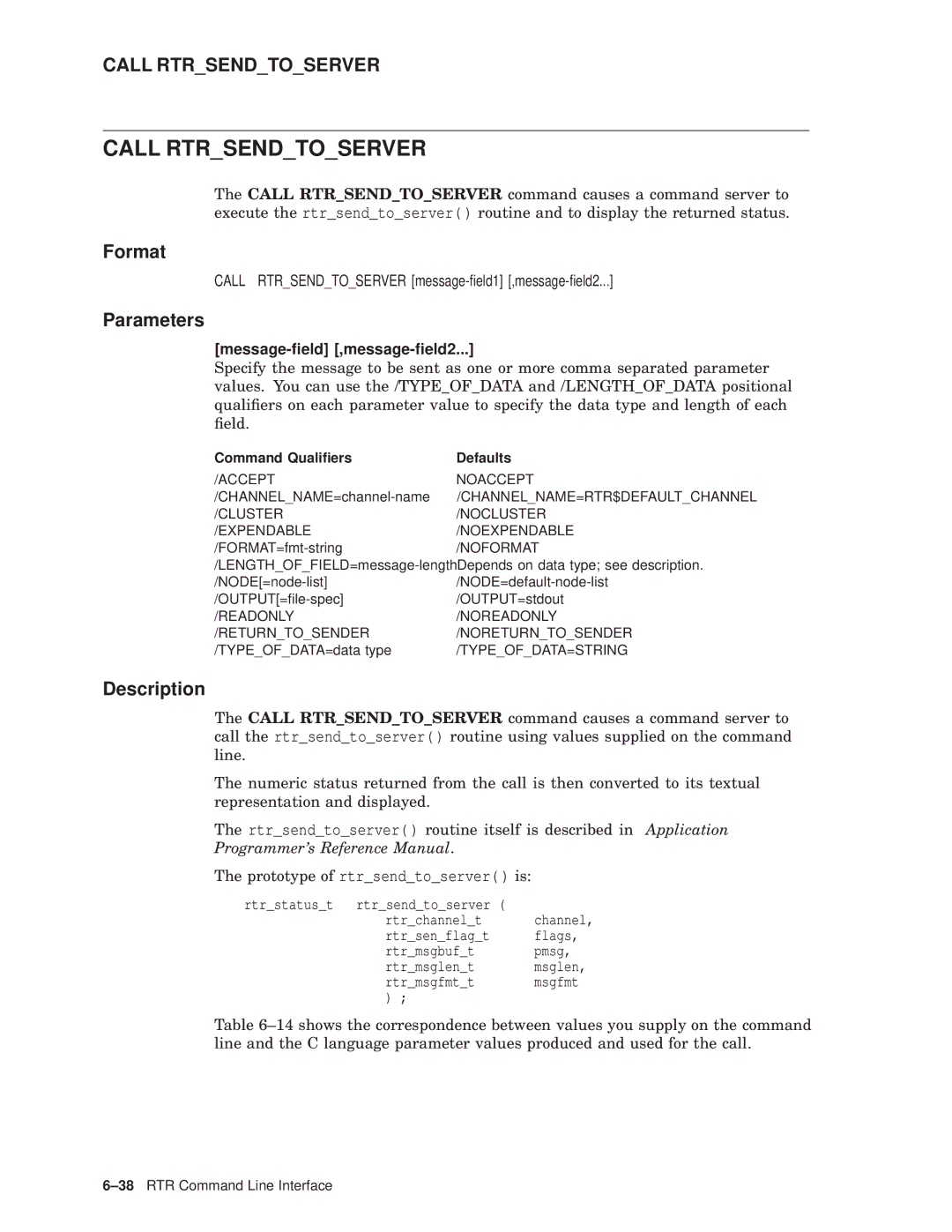 Compaq AA-Q88CE-TE manual Call Rtrsendtoserver message-ﬁeld1 ,message-ﬁeld2, Message-ﬁeld ,message-ﬁeld2 