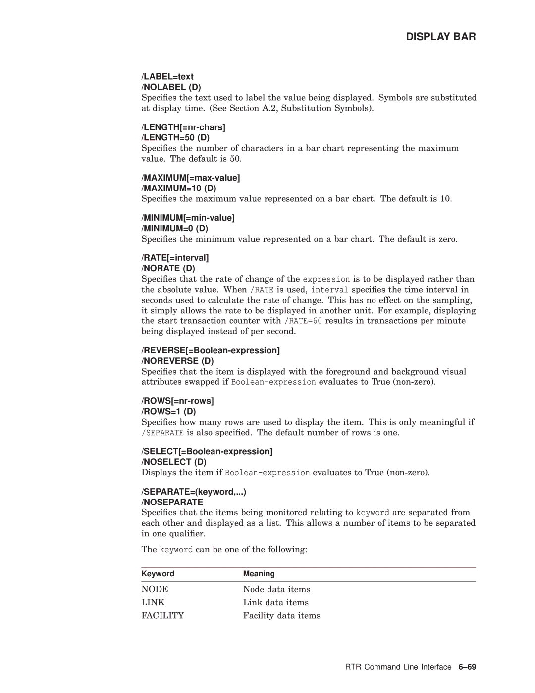 Compaq AA-Q88CE-TE manual SEPARATE=keyword, Noseparate 