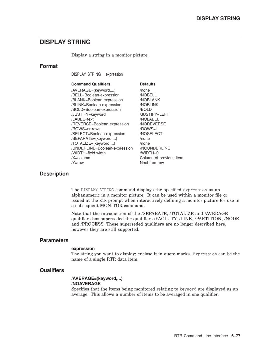 Compaq AA-Q88CE-TE manual Display String expression 