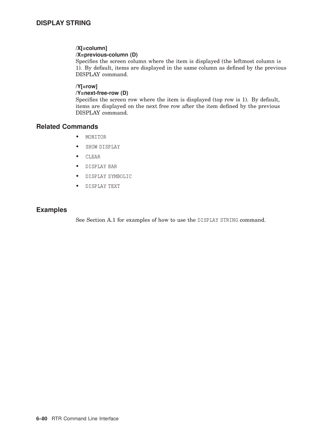 Compaq AA-Q88CE-TE manual 80RTR Command Line Interface 