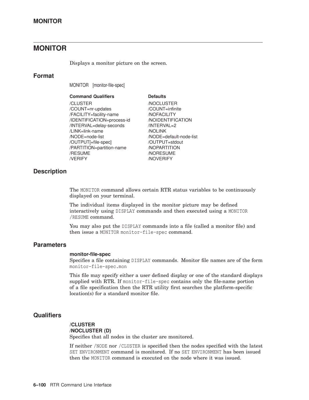 Compaq AA-Q88CE-TE manual Monitor monitor-ﬁle-spec, Monitor-ﬁle-spec 