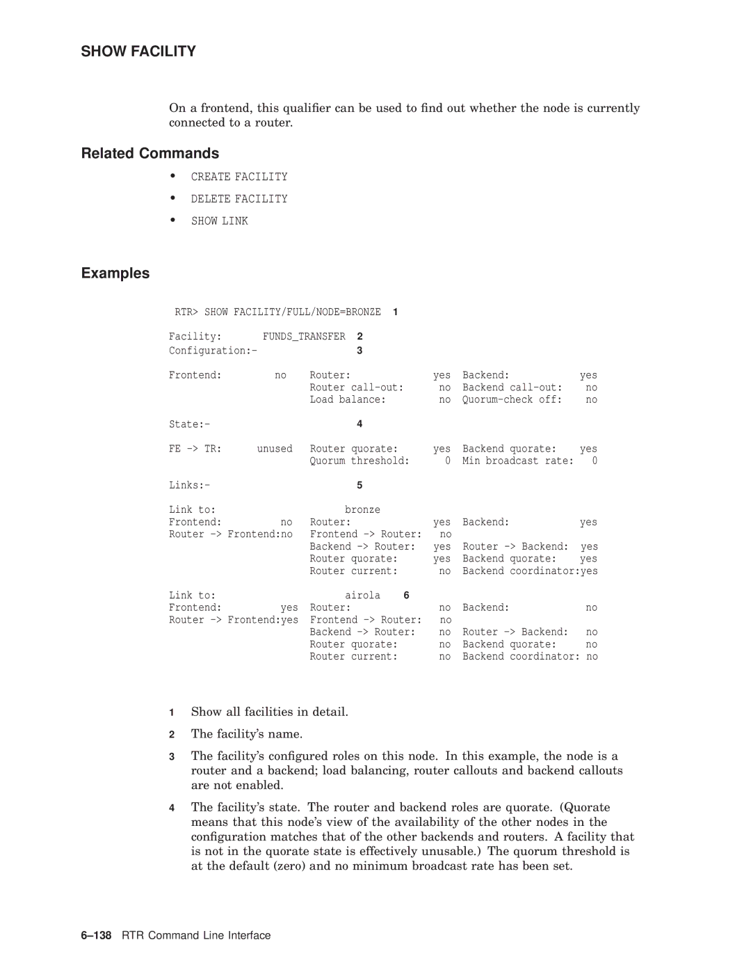 Compaq AA-Q88CE-TE manual RTR Show FACILITY/FULL/NODE=BRONZE, Link to Airola Frontend Yes Router Backend 