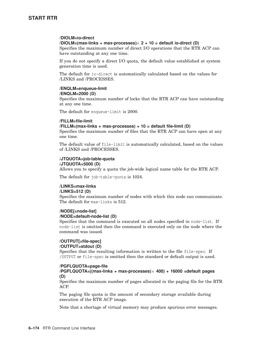 Compaq AA-Q88CE-TE manual 174RTR Command Line Interface 