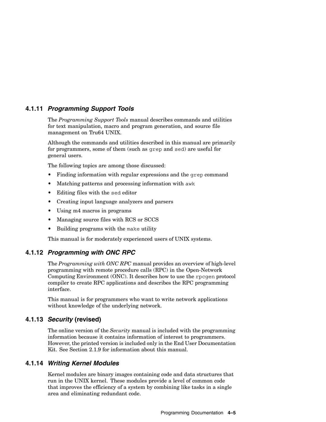 Compaq AA-RH8RD-TE manual Programming with ONC RPC, Writing Kernel Modules 