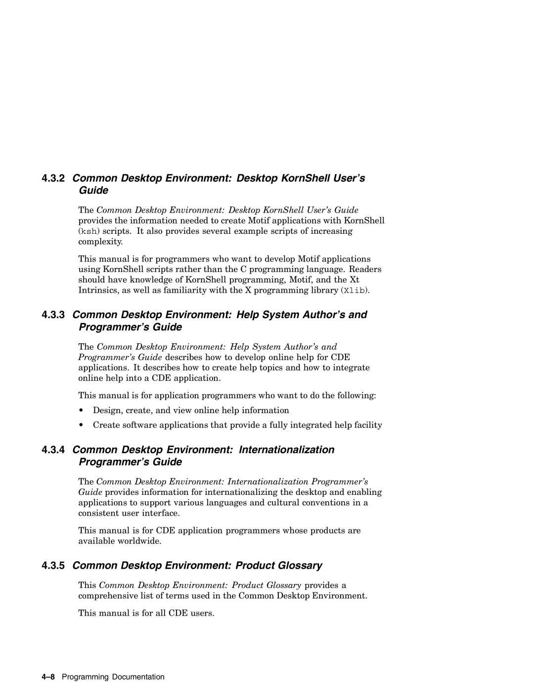 Compaq AA-RH8RD-TE Common Desktop Environment Desktop KornShell User’s Guide, Common Desktop Environment Product Glossary 