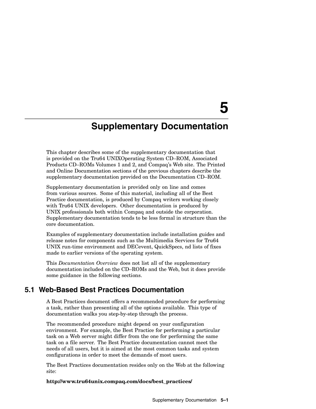 Compaq AA-RH8RD-TE manual Supplementary Documentation, Web-Based Best Practices Documentation 