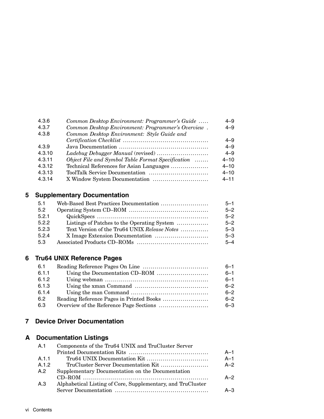 Compaq AA-RH8RD-TE manual Supplementary Documentation, Tru64 Unix Reference Pages 