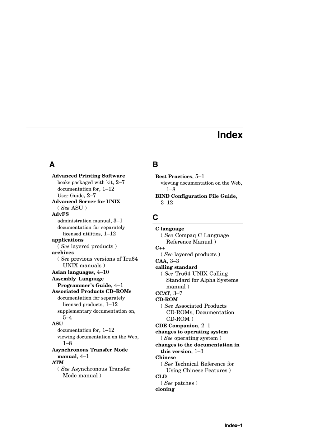 Compaq AA-RH8RD-TE manual Index, See ASU 