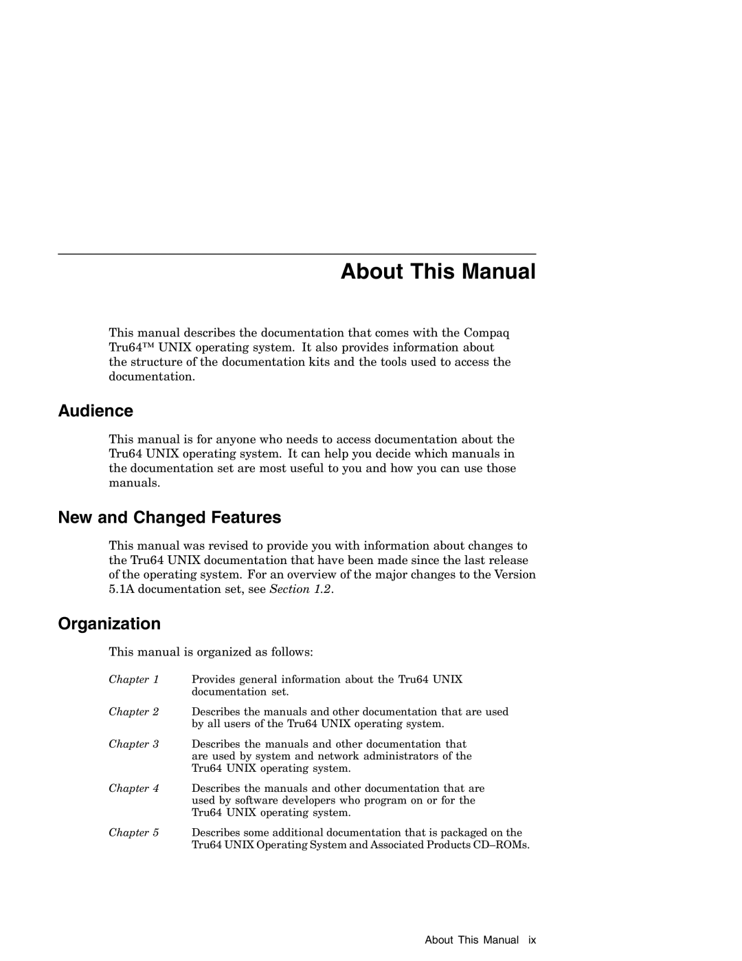 Compaq AA-RH8RD-TE manual About This Manual, Audience, New and Changed Features, Organization 