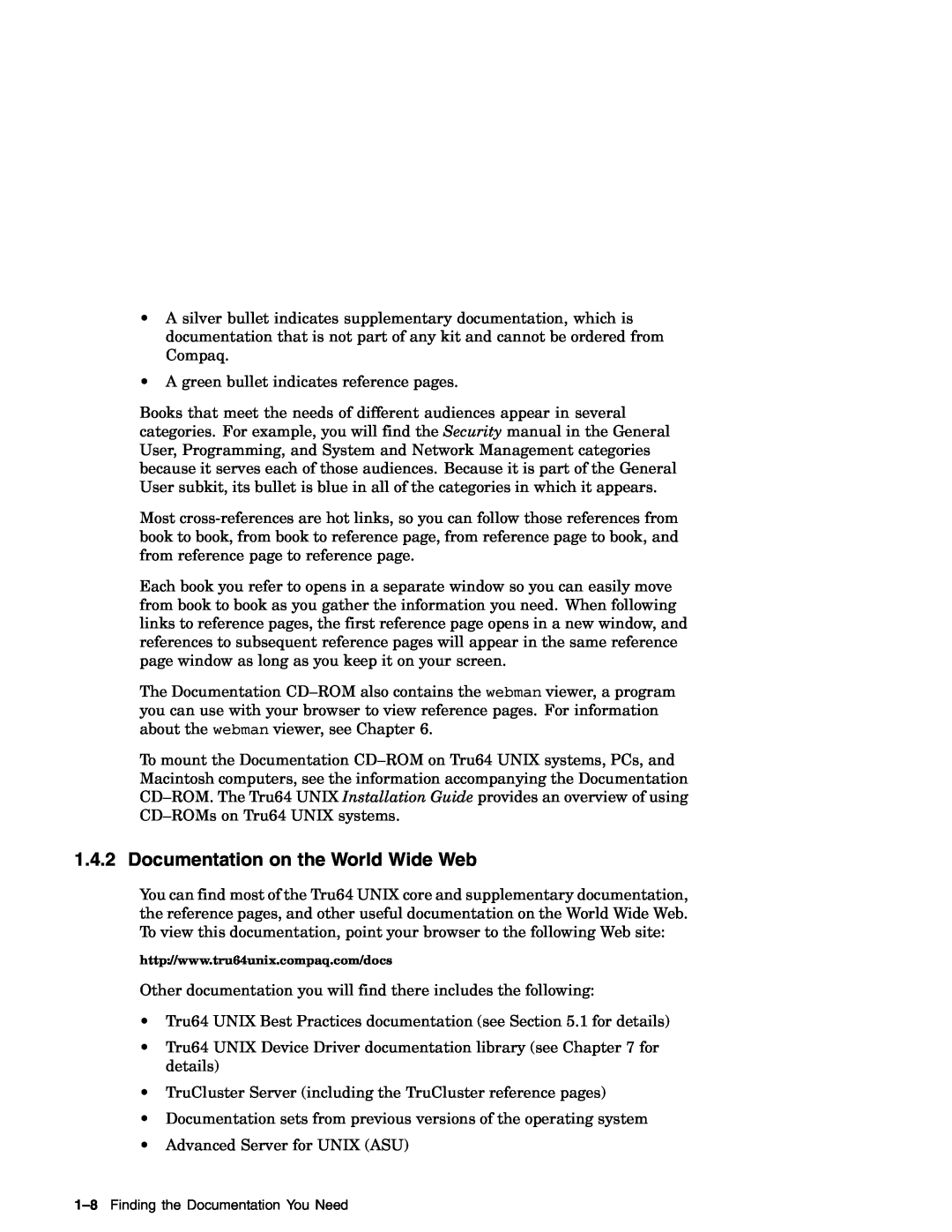 Compaq AA-RH8RD-TE manual Documentation on the World Wide Web 