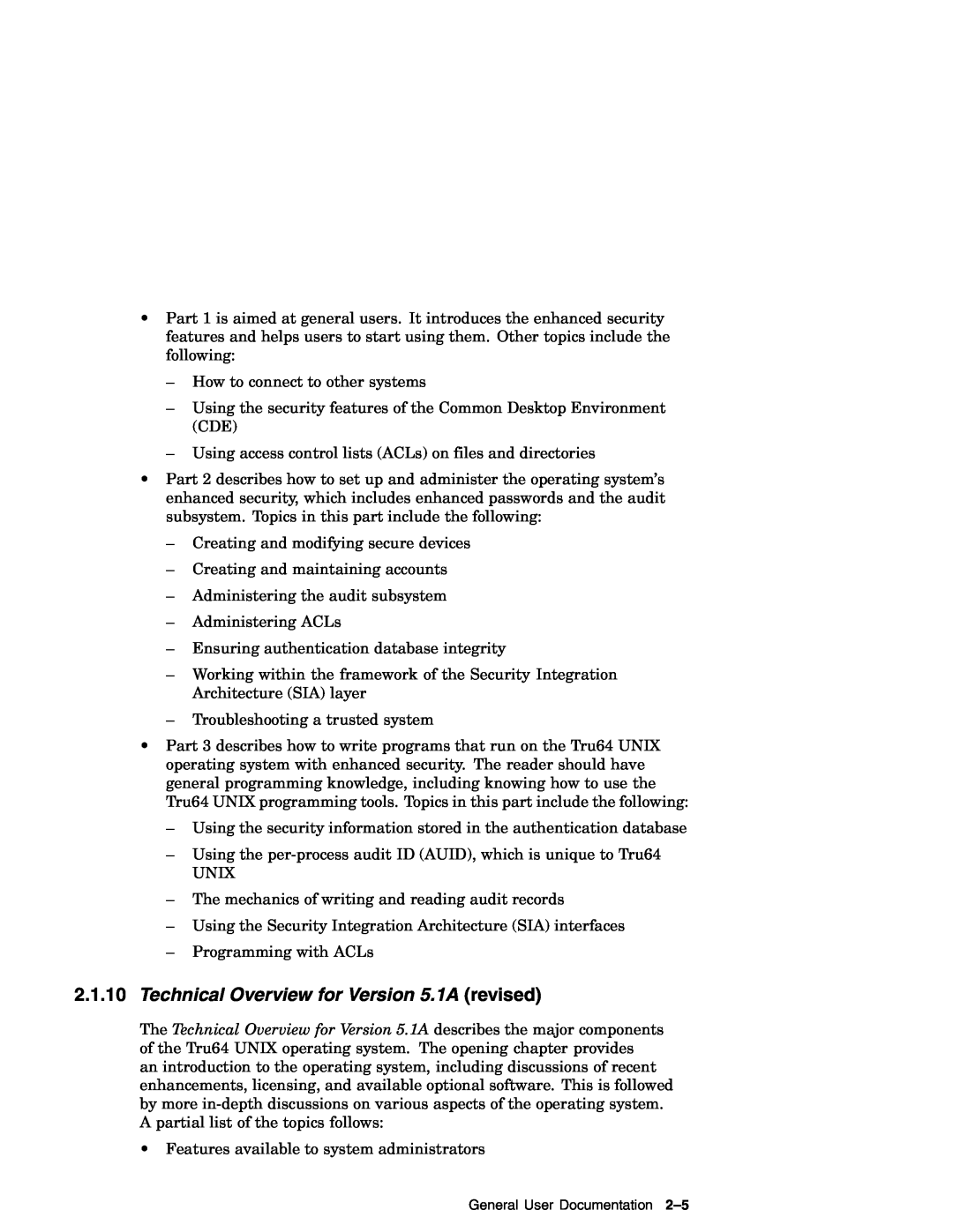 Compaq AA-RH8RD-TE manual Technical Overview for Version 5.1A revised 