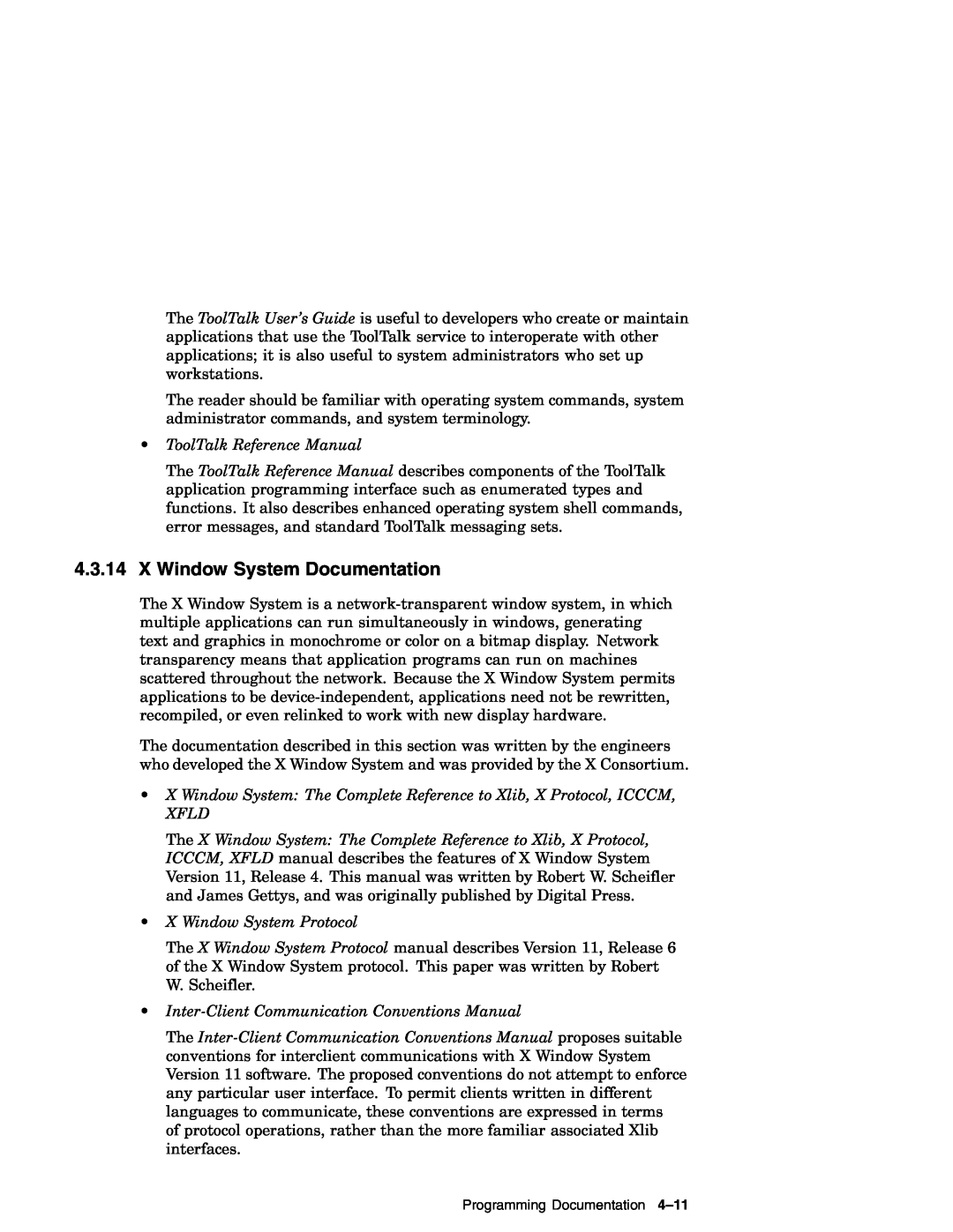 Compaq AA-RH8RD-TE manual X Window System Documentation, ToolTalk Reference Manual, X Window System Protocol 