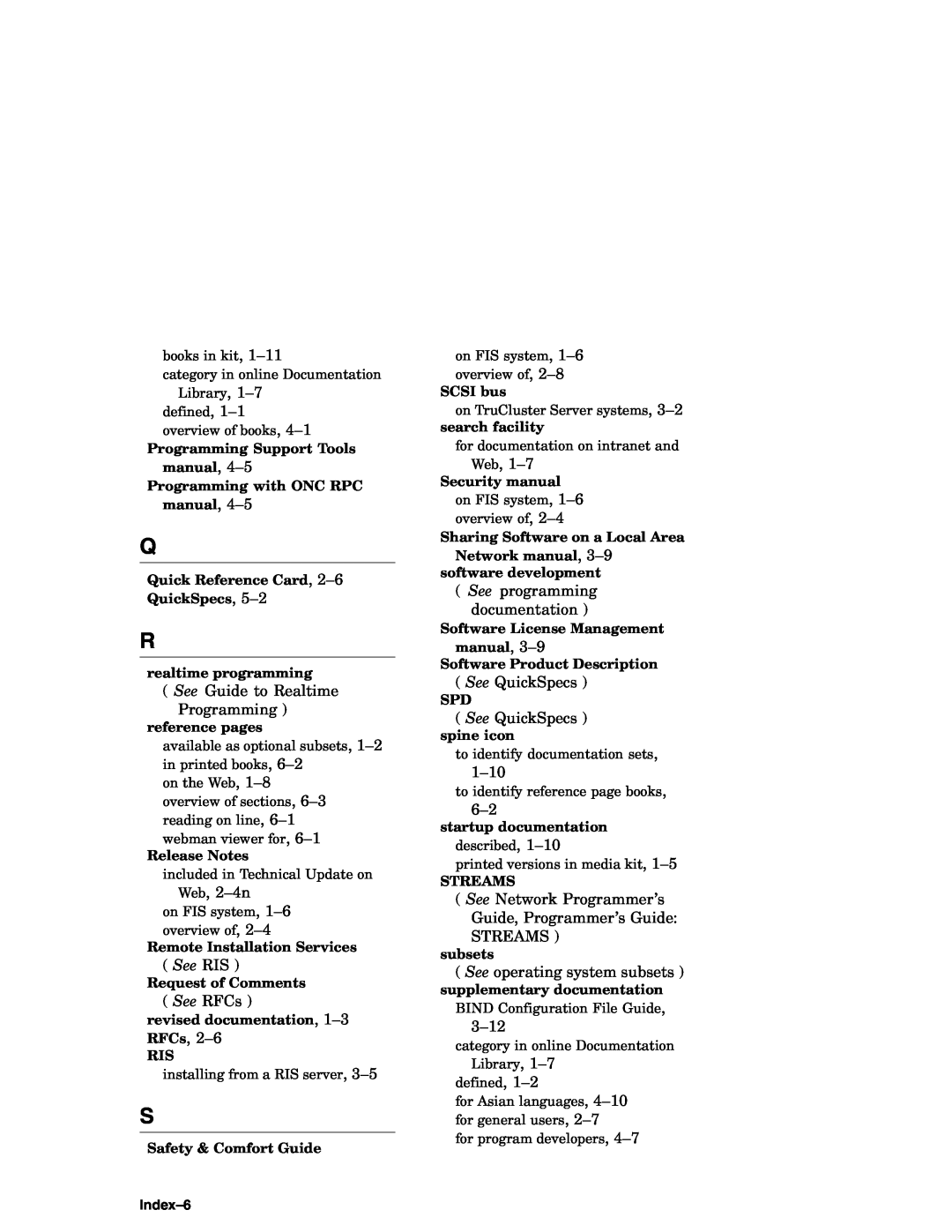 Compaq AA-RH8RD-TE manual Index-6 
