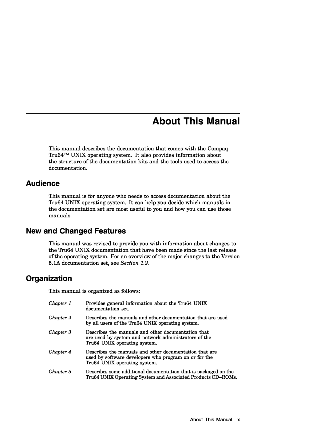 Compaq AA-RH8RD-TE manual About This Manual, Audience, New and Changed Features, Organization 