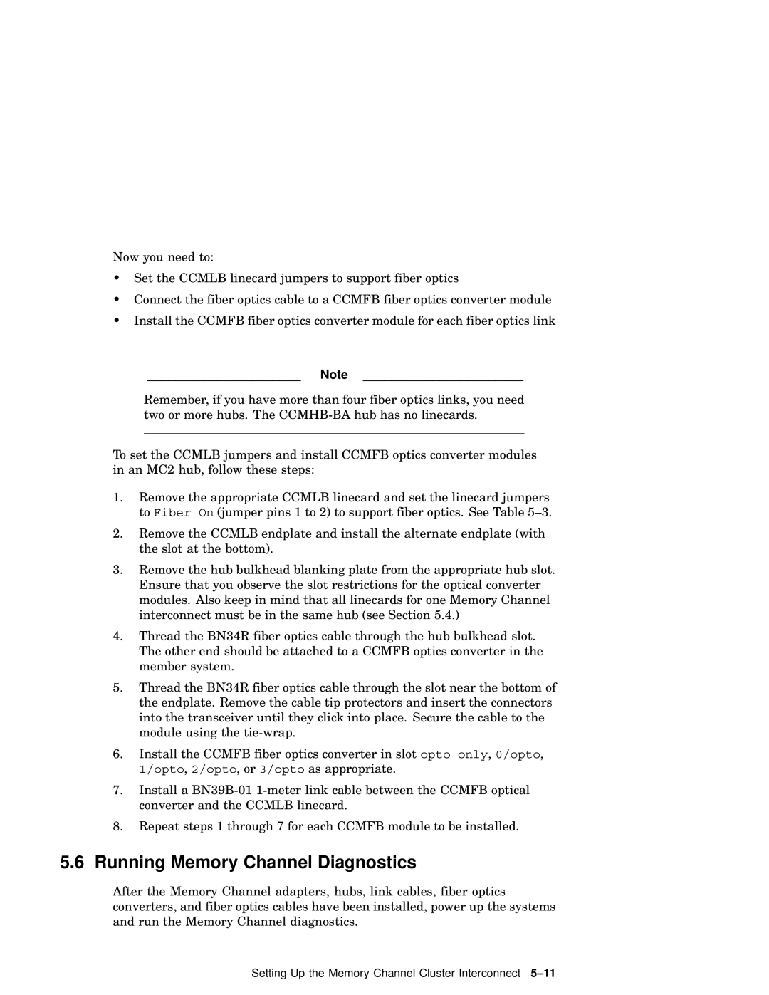 Compaq AA-RHGWB-TE manual Running Memory Channel Diagnostics 