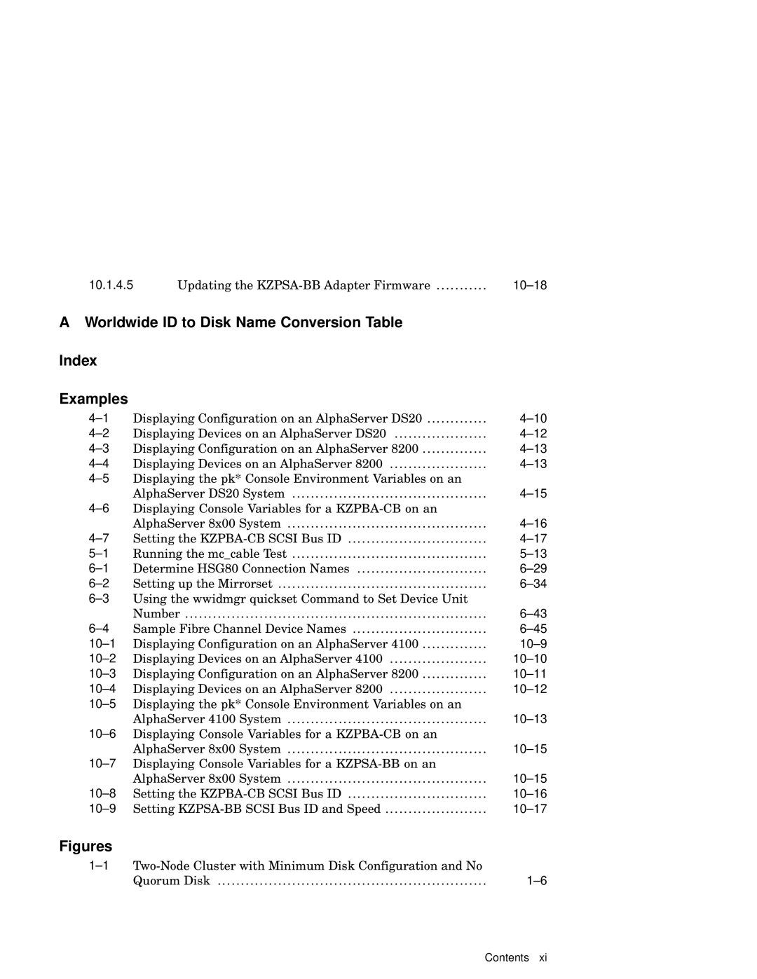 Compaq AA-RHGWB-TE manual Worldwide ID to Disk Name Conversion Table Index Examples, Figures 