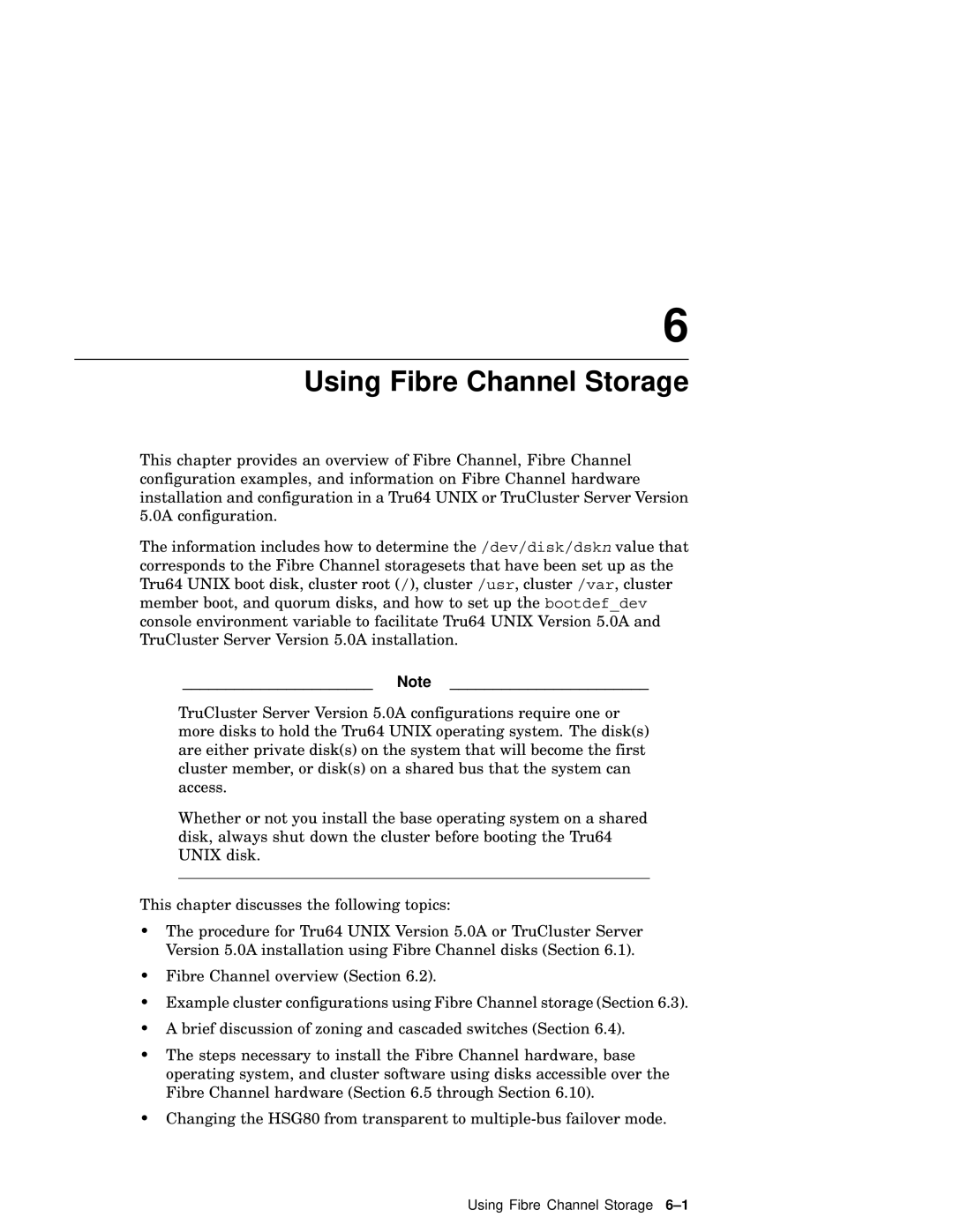 Compaq AA-RHGWB-TE manual Using Fibre Channel Storage 