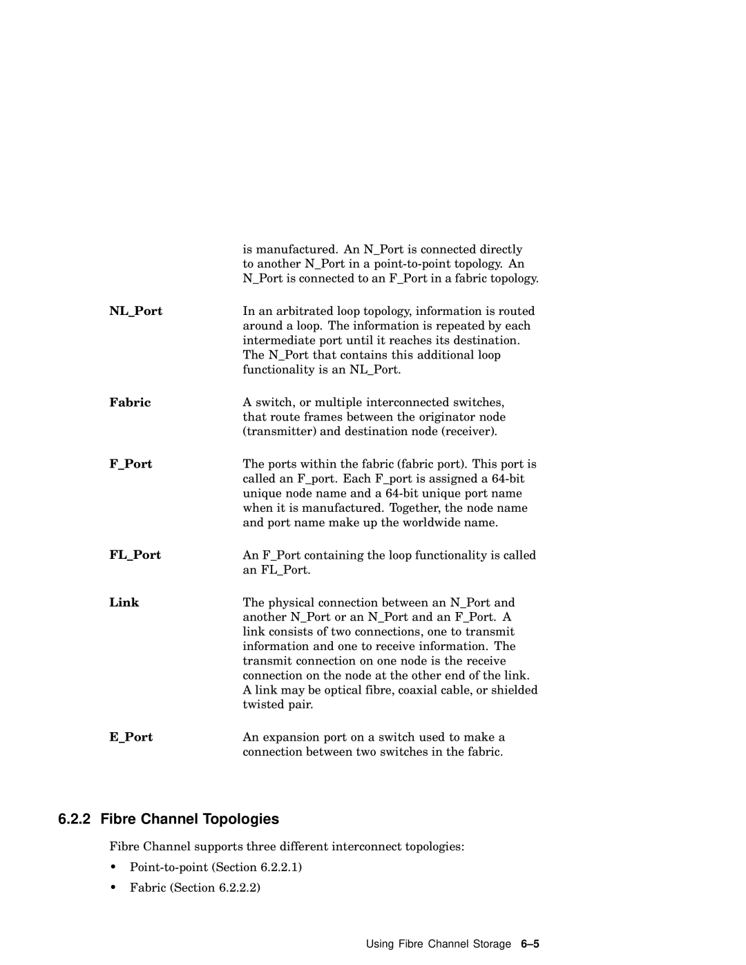 Compaq AA-RHGWB-TE manual Fibre Channel Topologies, NLPort 