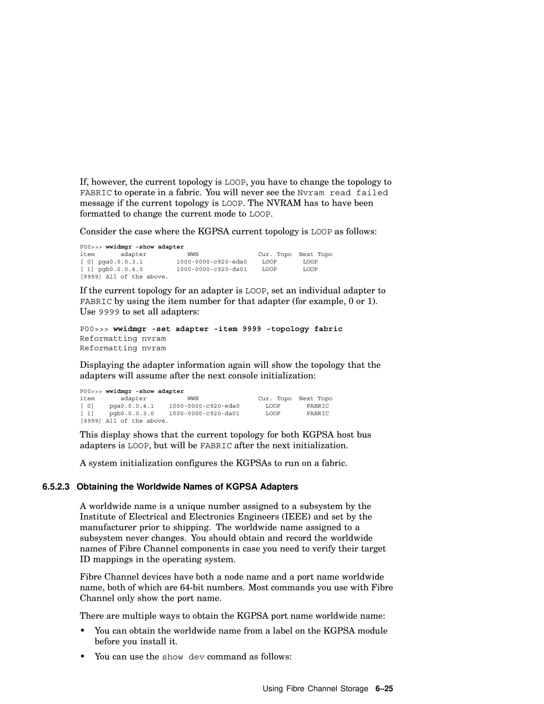 Compaq AA-RHGWB-TE manual Obtaining the Worldwide Names of Kgpsa Adapters 