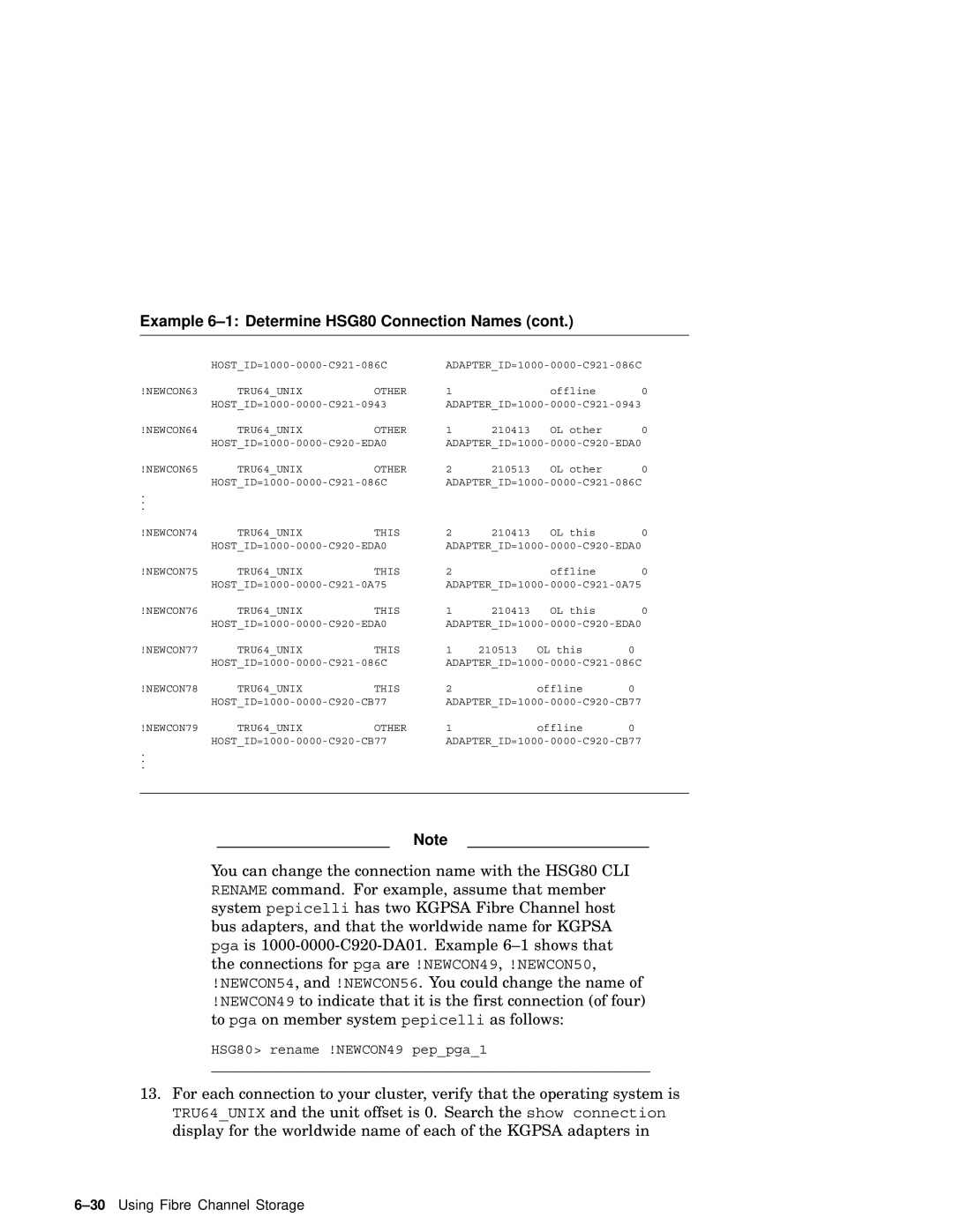 Compaq AA-RHGWB-TE manual 30Using Fibre Channel Storage 