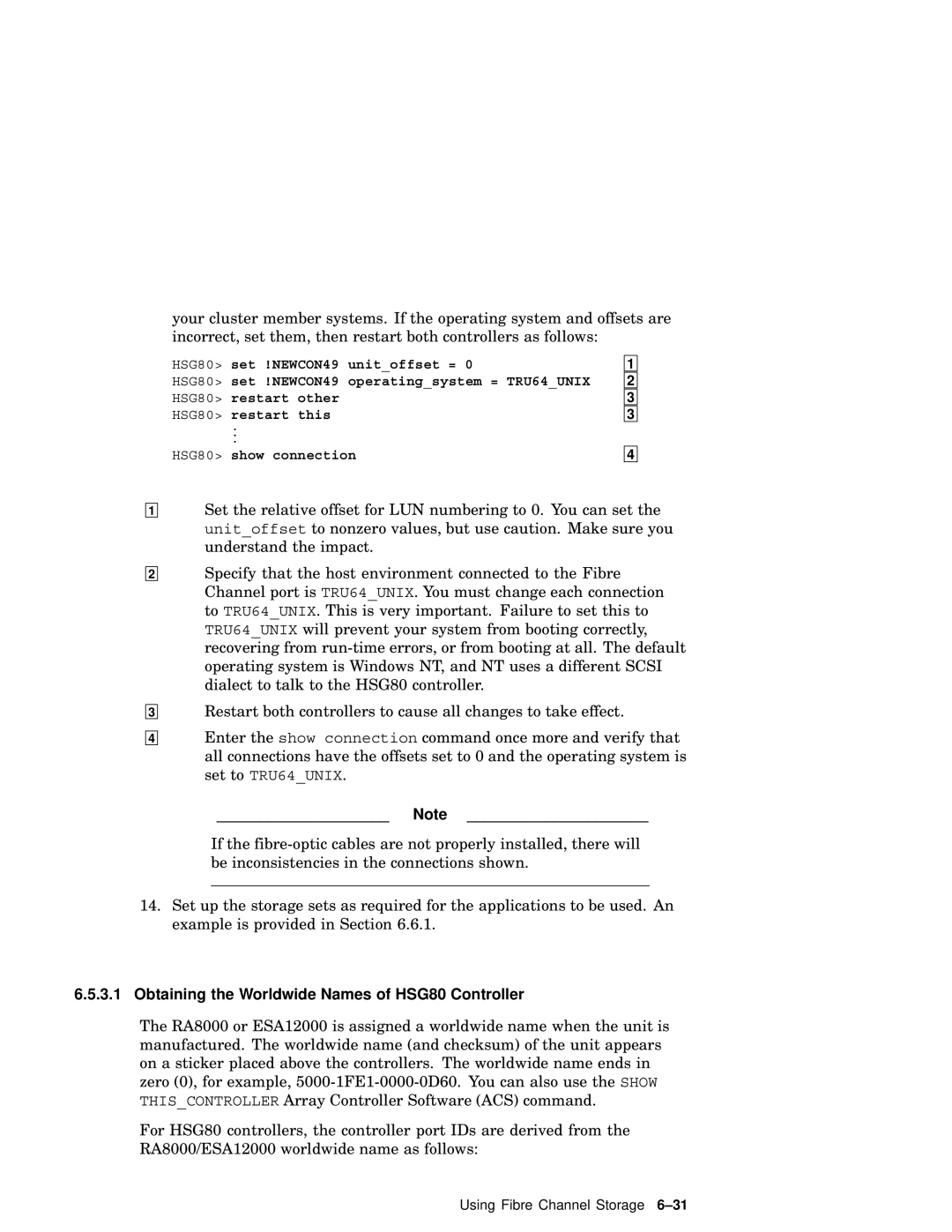 Compaq AA-RHGWB-TE manual Obtaining the Worldwide Names of HSG80 Controller 