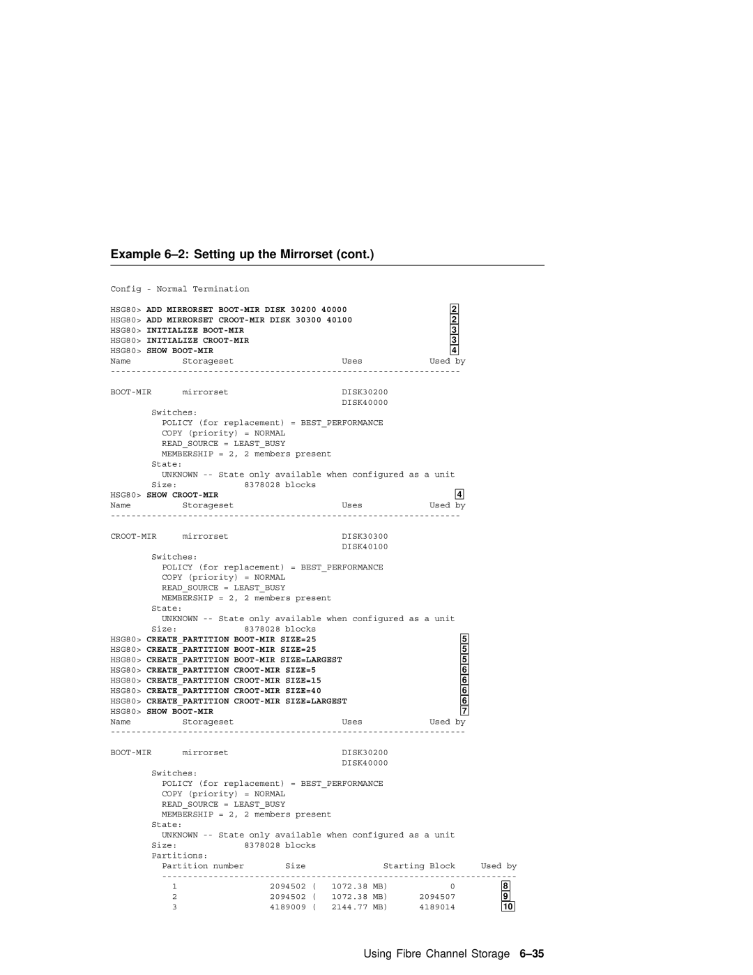 Compaq AA-RHGWB-TE manual HSG80 Show CROOT-MIR 