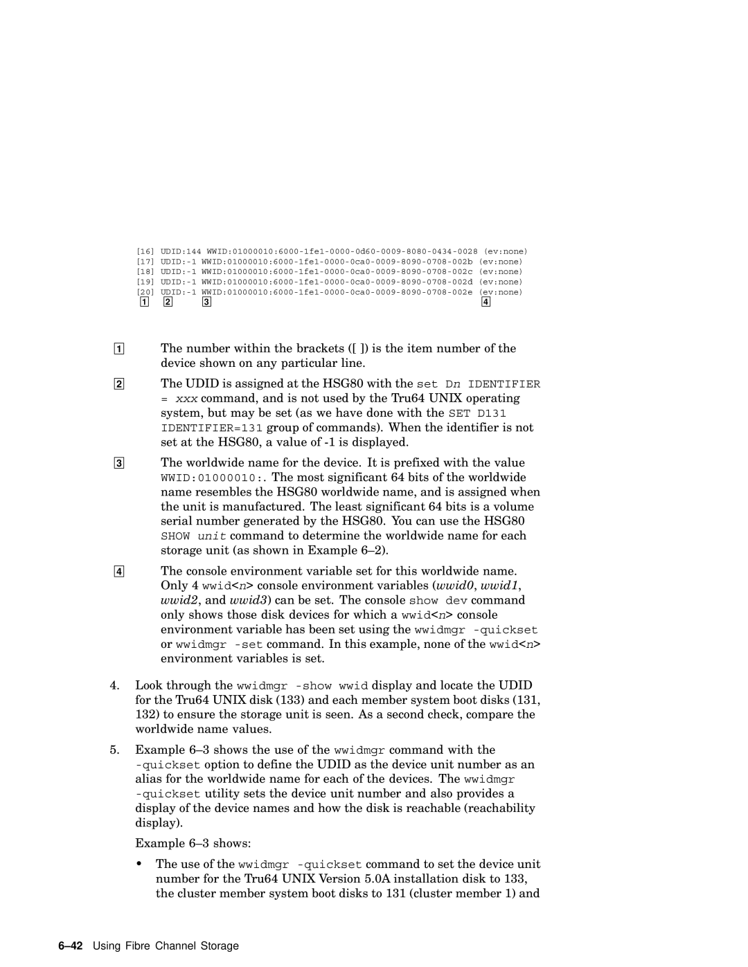 Compaq AA-RHGWB-TE manual 42Using Fibre Channel Storage 