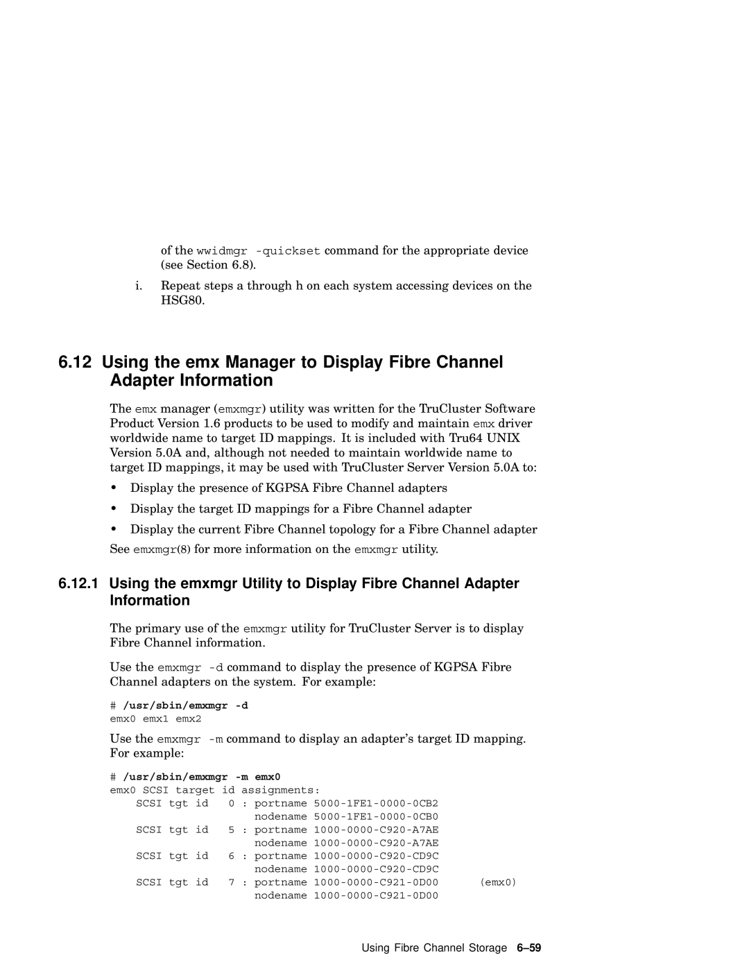 Compaq AA-RHGWB-TE manual # /usr/sbin/emxmgr -m emx0 