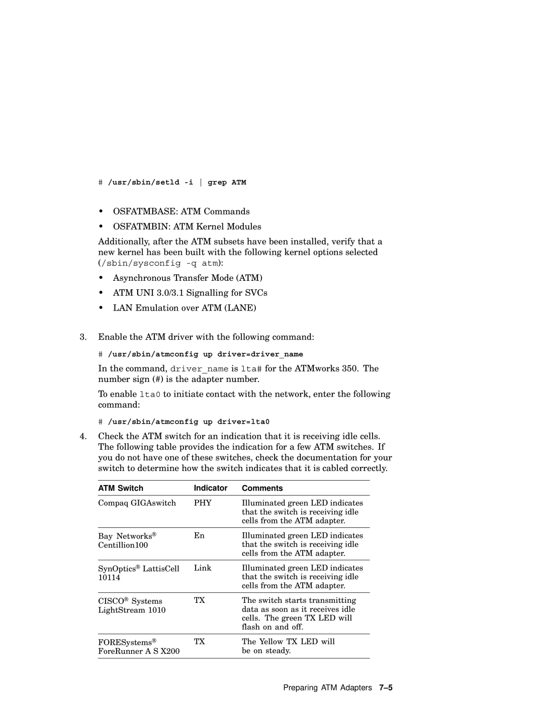 Compaq AA-RHGWB-TE manual ATM Switch Indicator Comments, Phy 