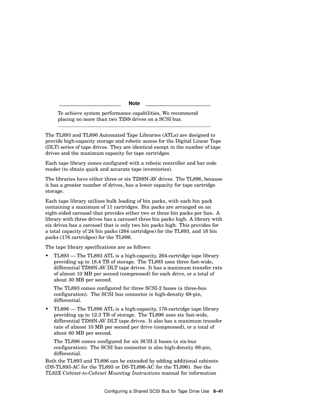 Compaq AA-RHGWB-TE manual Configuring a Shared Scsi Bus for Tape Drive Use 