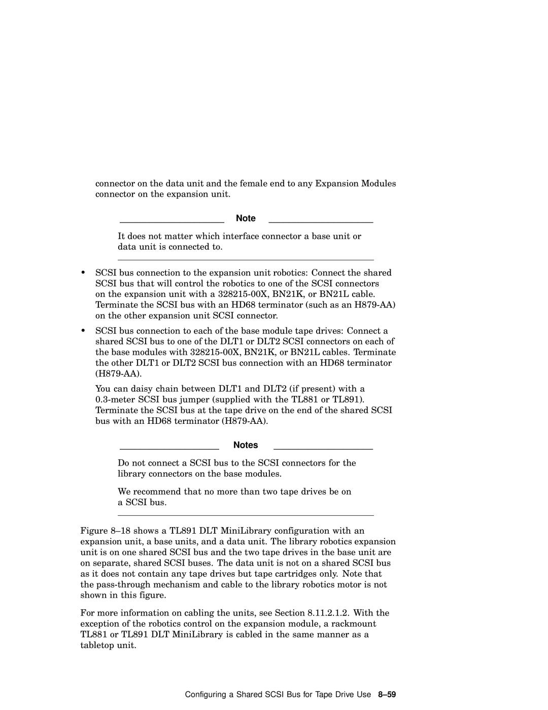 Compaq AA-RHGWB-TE manual Configuring a Shared Scsi Bus for Tape Drive Use 