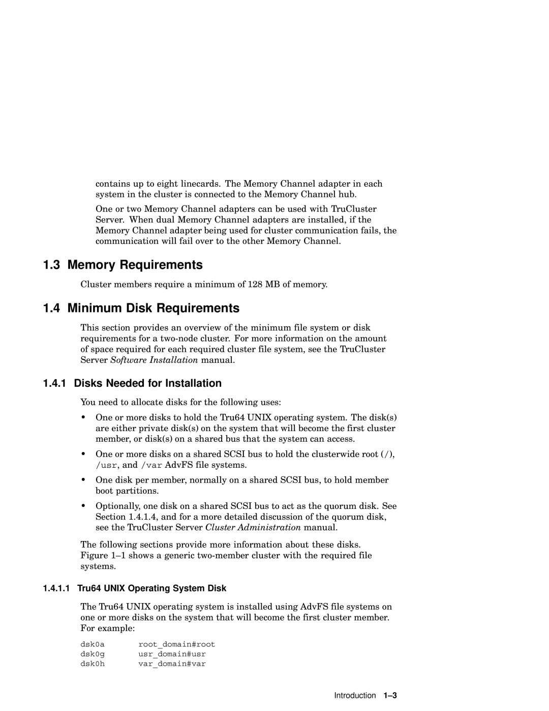 Compaq AA-RHGWB-TE manual Memory Requirements, Minimum Disk Requirements, Disks Needed for Installation 