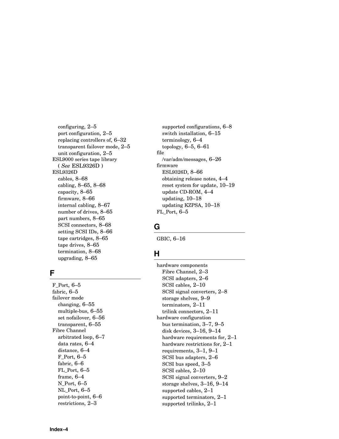 Compaq AA-RHGWB-TE manual Topology, 6-5, 6-61 file, Index-4 