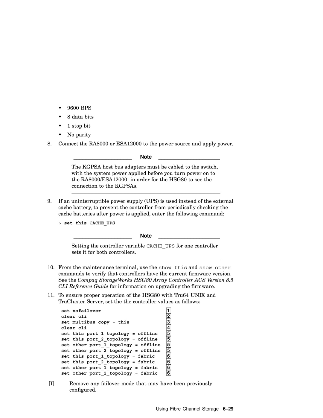 Compaq AA-RHGWC-TE manual Set this Cacheups 