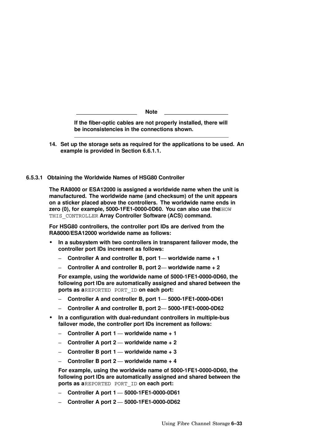 Compaq AA-RHGWC-TE manual Obtaining the Worldwide Names of HSG80 Controller 