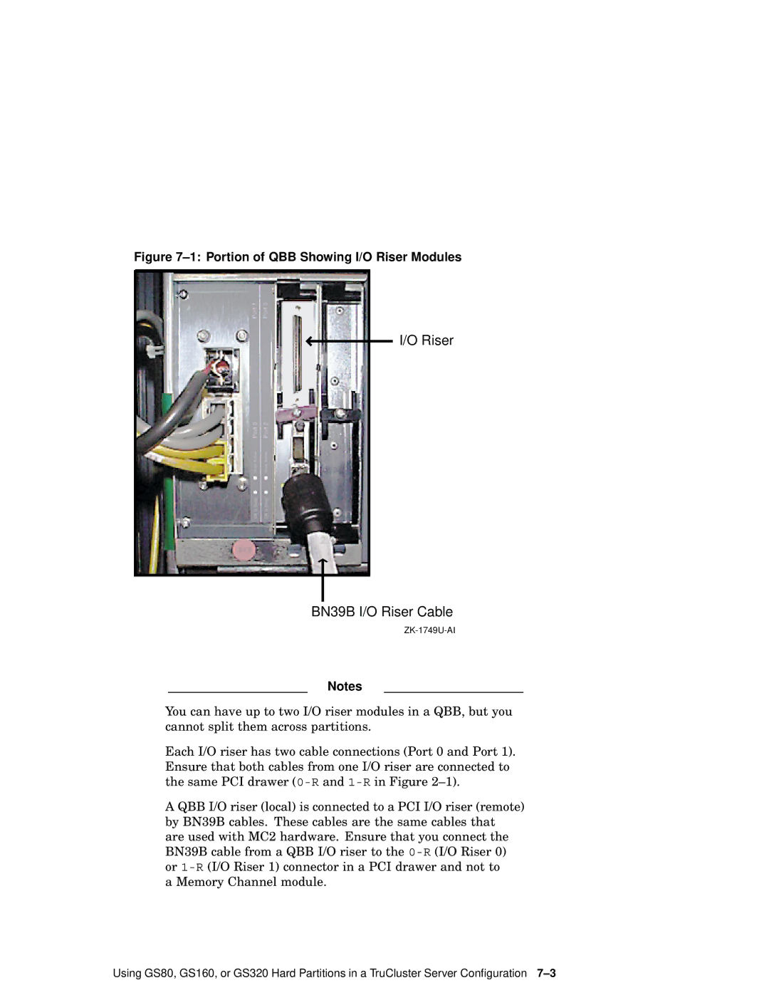 Compaq AA-RHGWC-TE manual Riser BN39B I/O Riser Cable 