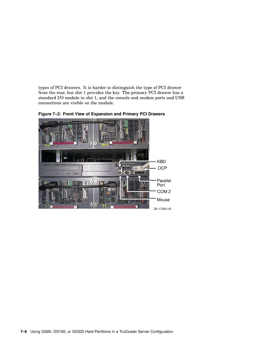 Compaq AA-RHGWC-TE manual Front View of Expansion and Primary PCI Drawers 