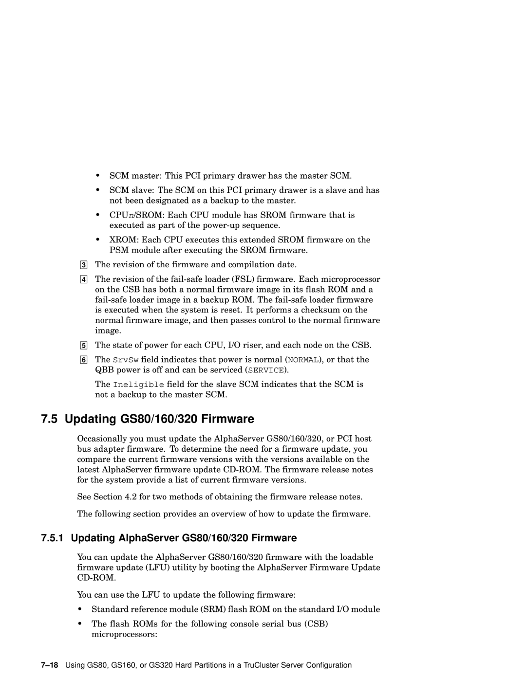 Compaq AA-RHGWC-TE manual Updating GS80/160/320 Firmware, Updating AlphaServer GS80/160/320 Firmware 