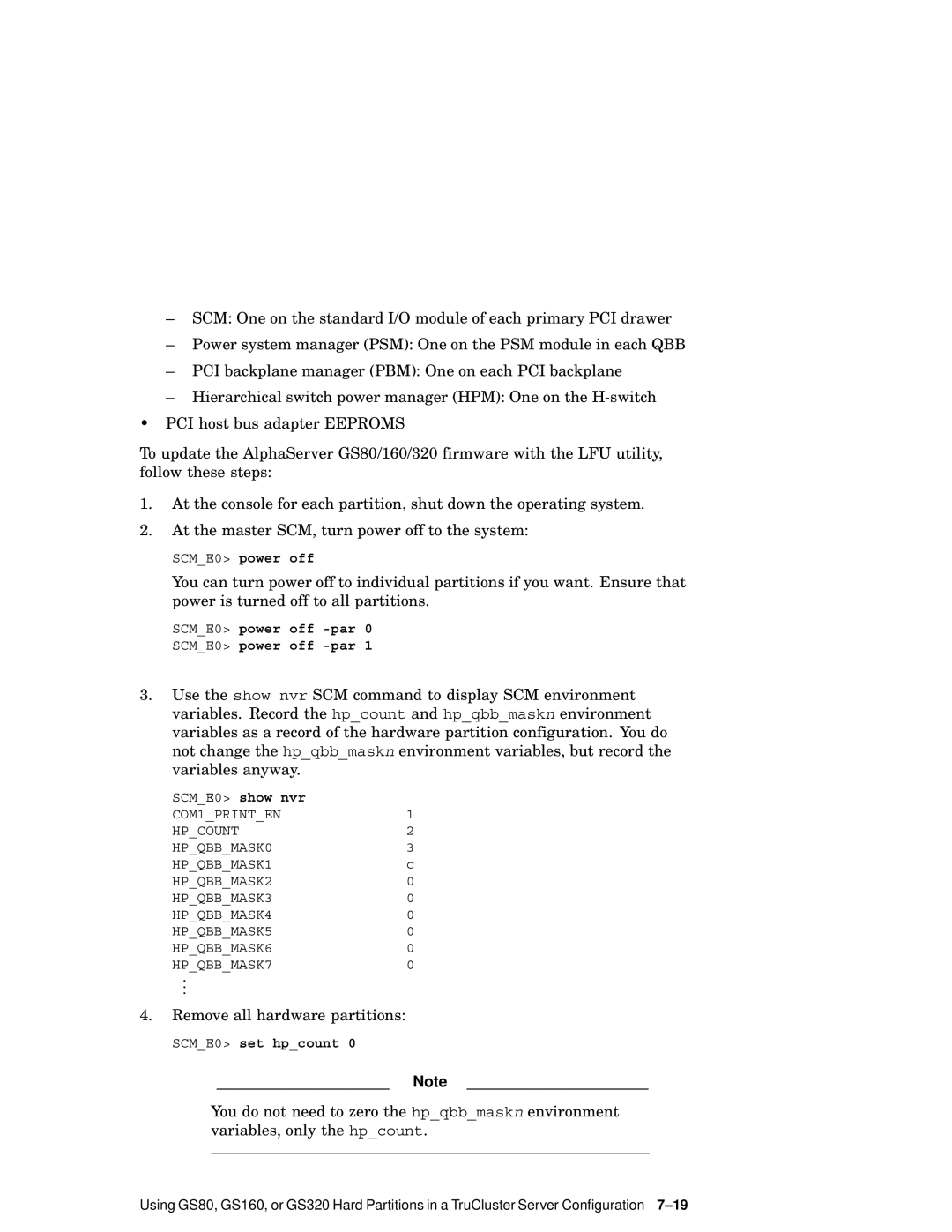 Compaq AA-RHGWC-TE manual Remove all hardware partitions 