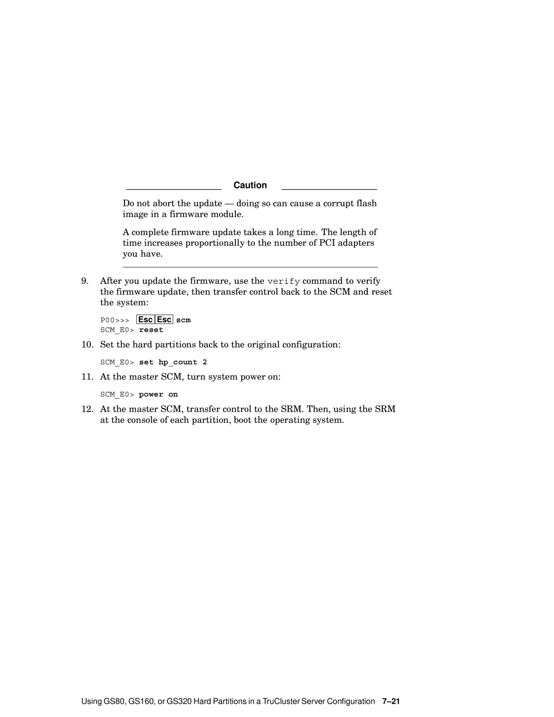 Compaq AA-RHGWC-TE manual Set the hard partitions back to the original configuration 