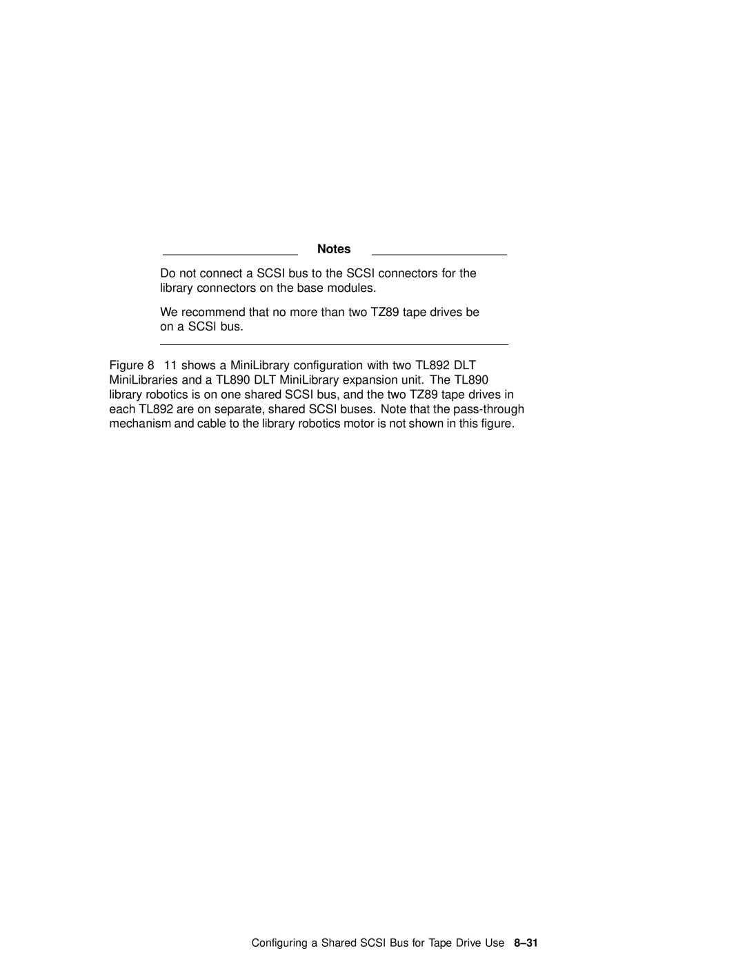 Compaq AA-RHGWC-TE manual Configuring a Shared Scsi Bus for Tape Drive Use 